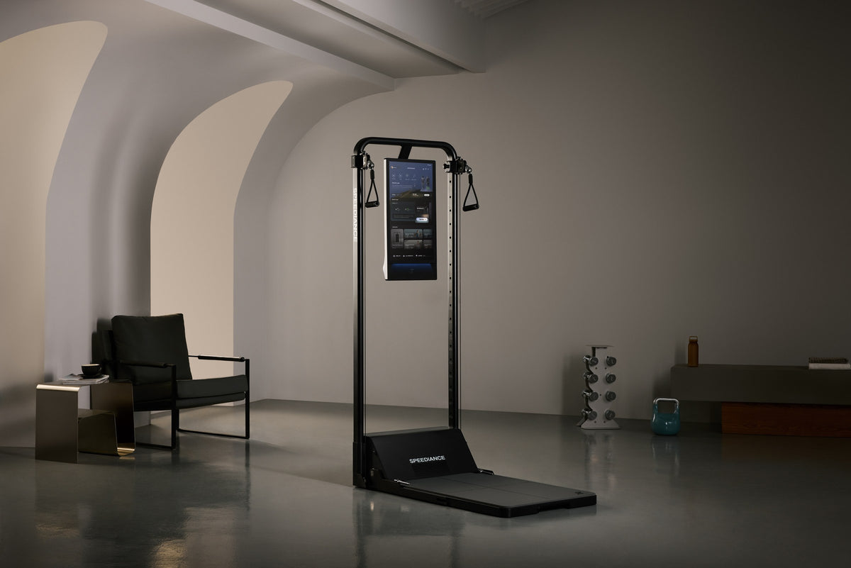 Gym&nbsp;Monster&nbsp;3 in an arched gallery room