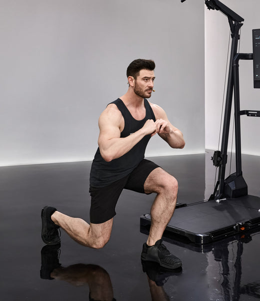 Quart de squat vers fente arrière